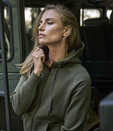 Tee Jays Ladies Fashion Zip Hooded Sweatshirt | Deep Green thumbnail 2