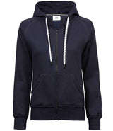 Tee Jays Ladies Fashion Zip Hooded Sweatshirt | Navy thumbnail 1
