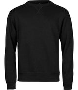 Tee Jays Ribbed Interlock Crew Neck Sweatshirt | Black thumbnail 2