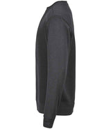 Tee Jays Ribbed Interlock Crew Neck Sweatshirt | Dark Grey thumbnail 3