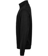 Tee Jays Ribbed Interlock Half Zip Sweatshirt | Black thumbnail 5