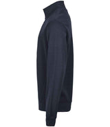 Tee Jays Ribbed Interlock Half Zip Sweatshirt | Navy thumbnail 3