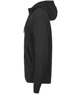 Tee Jays Ribbed Interlock Full Zip Hooded Sweatshirt | Black thumbnail 4