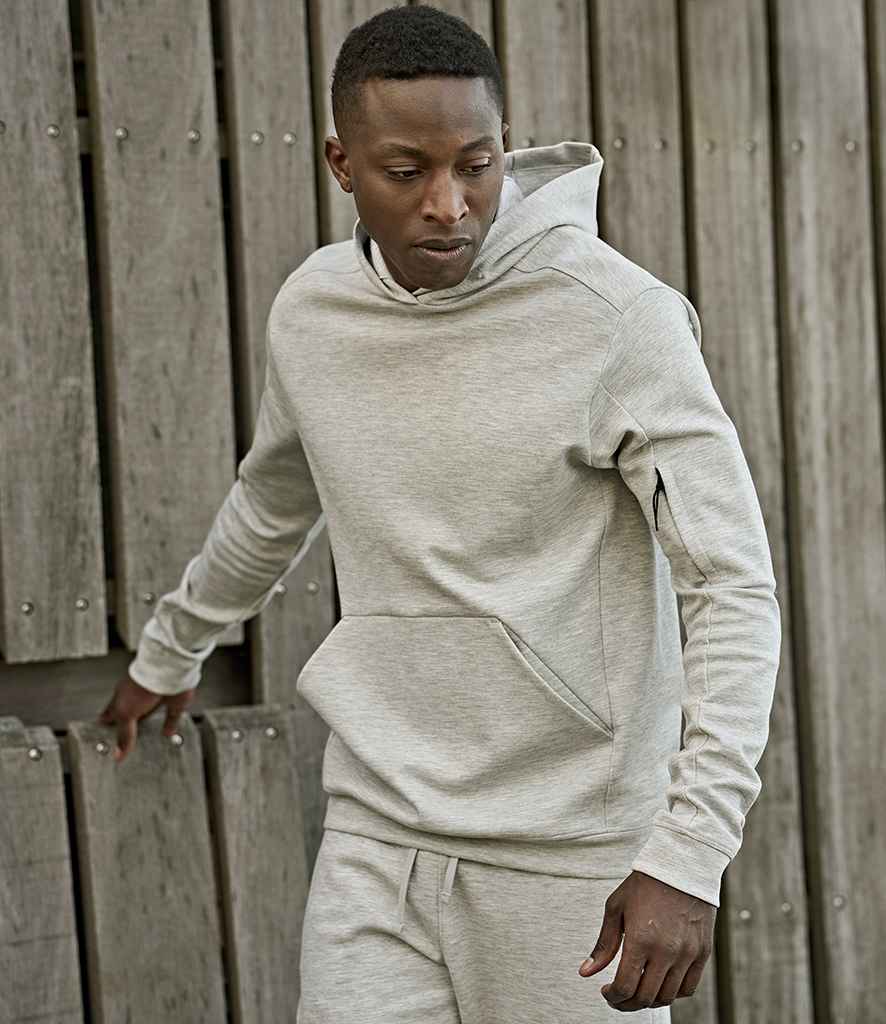 Tee Jays Athletic Hooded Sweatshirt | Heather Grey