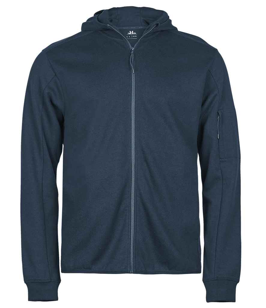 Tee Jays Athletic Hooded Full Zip Sweat Jacket | Ink Blue