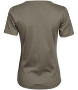 Tee Jays Ladies Interlock T-Shirt | Clay thumbnail 2