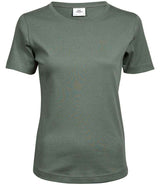 Tee Jays Ladies Interlock T-Shirt | Leaf Green thumbnail 1