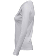 Tee Jays Ladies Long Sleeve Interlock T-Shirt | White thumbnail 4