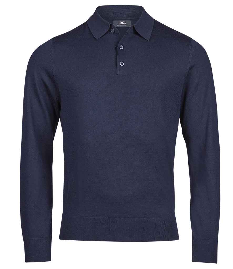 Tee Jays Knitted Polo Shirt | Navy