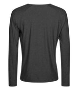 Tee Jays Long Sleeve CoolDry™ T-Shirt | Black Melange thumbnail 2