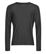 Tee Jays Long Sleeve CoolDry™ T-Shirt | Black Melange thumbnail 1