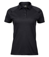 Tee Jays Ladies Luxury Sport Polo Shirt | Black thumbnail 2