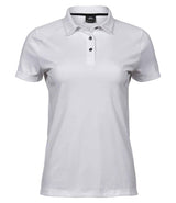 Tee Jays Ladies Luxury Sport Polo Shirt | White thumbnail 1