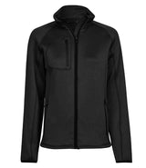Tee Jays Ladies Stretch Fleece Jacket | Black thumbnail 1