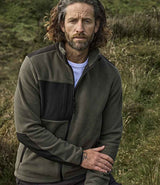 Tee Jays Mountain Fleece Jacket | Deep Green/Black thumbnail 1