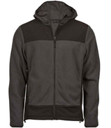 Tee Jays Mountain Hooded Fleece Jacket | Asphalt/Black thumbnail 2