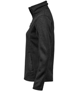 Tee Jays Ladies Knitted Outdoor Fleece Jacket | Black thumbnail 3