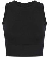 Tombo Ladies Cropped Tank Top | Black thumbnail 3