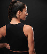 Tombo Ladies Cropped Tank Top | Black thumbnail 2