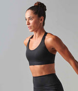 Tombo Medium Impact Core Bra | Black thumbnail 1