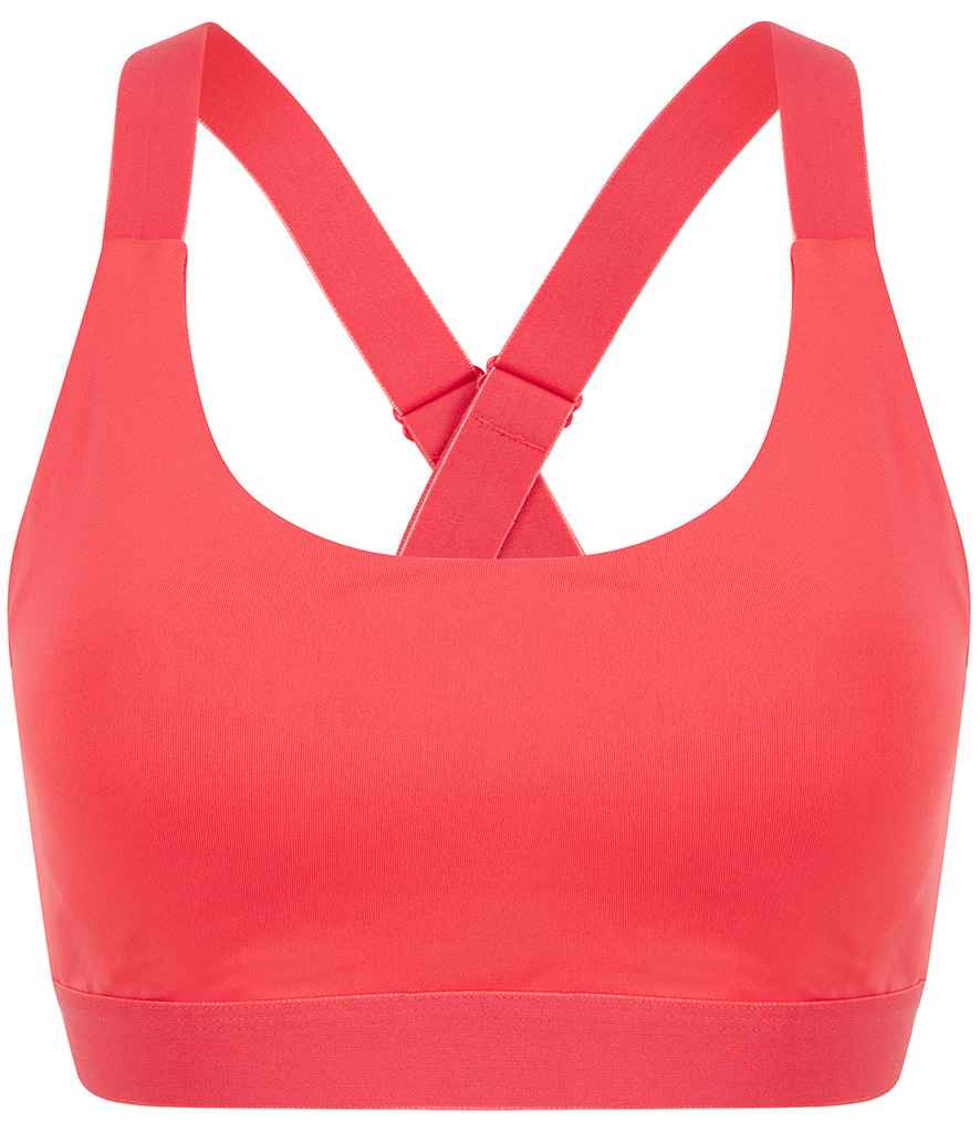 Tombo Medium Impact Core Bra | Hot Coral