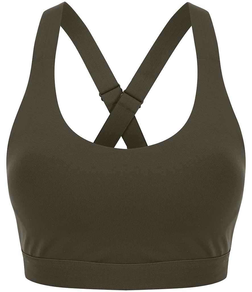 Tombo Medium Impact Core Bra | Olive Green
