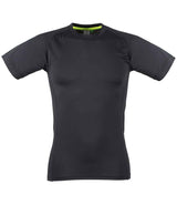 Tombo Slim Fit T-Shirt | Black/Black thumbnail 1
