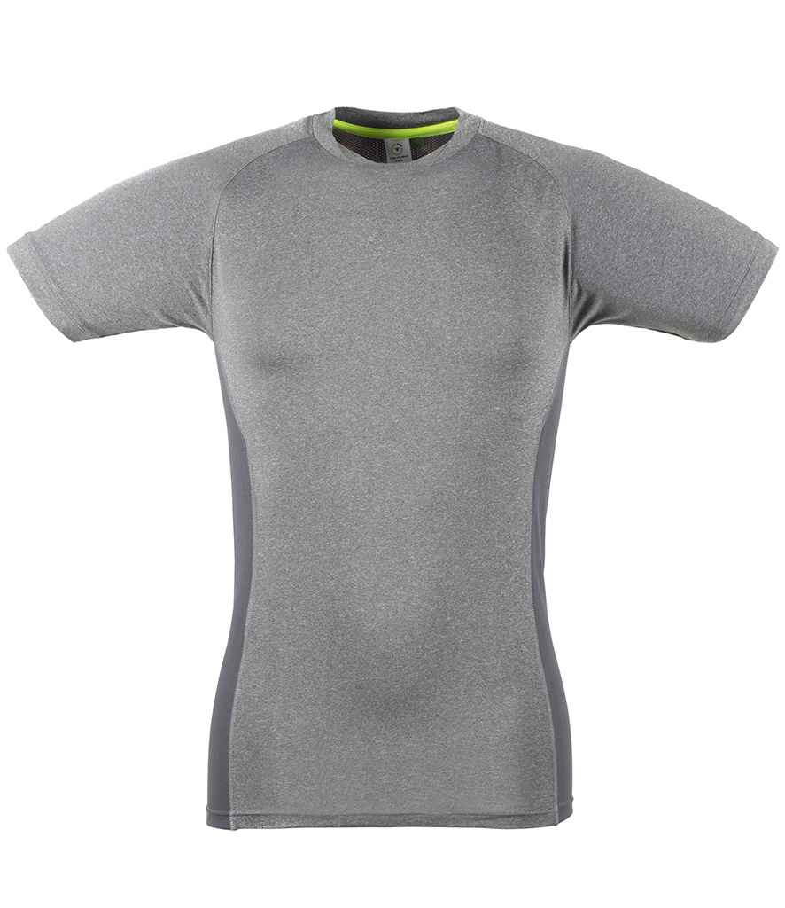 Tombo Slim Fit T-Shirt | Grey Marl/Grey