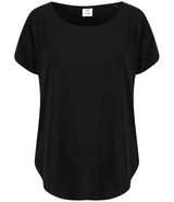Tombo Scoop Neck T-Shirt | Black thumbnail 3