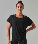 Tombo Scoop Neck T-Shirt | Black thumbnail 1