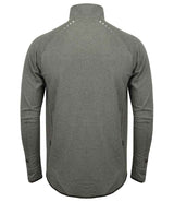 Tombo Long Sleeve Zip Neck Performance Top | Grey Marl thumbnail 2