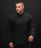 Tombo Technical 1/4 Zip Top | Black thumbnail 2