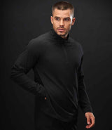 Tombo Technical 1/4 Zip Top | Black thumbnail 3