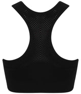 Tombo Ladies Seamless Crop Top | Black thumbnail 4