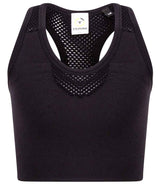 Tombo Kids Seamless Crop Top | Black thumbnail 3