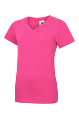 Ladies Classic V Neck T Shirt thumbnail 2