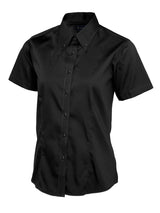 Ladies Pinpoint Oxford Half Sleeve Shirt thumbnail 1