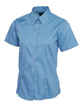 Ladies Pinpoint Oxford Half Sleeve Shirt thumbnail 4