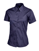 Ladies Pinpoint Oxford Half Sleeve Shirt thumbnail 5
