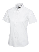 Ladies Pinpoint Oxford Half Sleeve Shirt thumbnail 7
