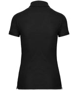 WK Designed to Work Ladies Anti-Bacterial Piqué Polo Shirt | Black thumbnail 2