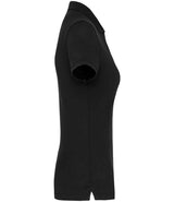 WK Designed to Work Ladies Anti-Bacterial Piqué Polo Shirt | Black thumbnail 3
