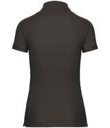 WK Designed to Work Ladies Anti-Bacterial Piqué Polo Shirt | Dark Grey thumbnail 2