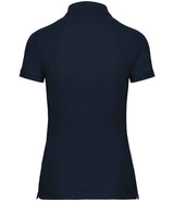 WK Designed to Work Ladies Anti-Bacterial Piqué Polo Shirt | Navy thumbnail 2