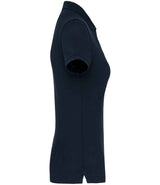WK Designed to Work Ladies Anti-Bacterial Piqué Polo Shirt | Navy thumbnail 3
