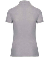 WK Designed to Work Ladies Anti-Bacterial Piqué Polo Shirt | Oxford Grey thumbnail 2