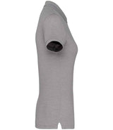 WK Designed to Work Ladies Anti-Bacterial Piqué Polo Shirt | Oxford Grey thumbnail 3
