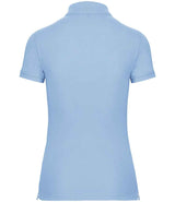 WK Designed to Work Ladies Anti-Bacterial Piqué Polo Shirt | Sky Blue thumbnail 2