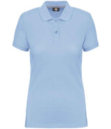 WK Designed to Work Ladies Anti-Bacterial Piqué Polo Shirt | Sky Blue thumbnail 1