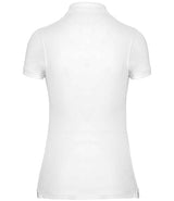 WK Designed to Work Ladies Anti-Bacterial Piqué Polo Shirt | White thumbnail 2